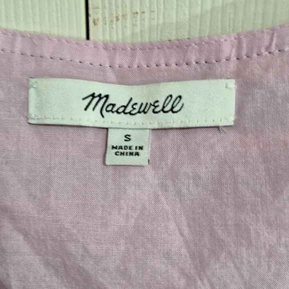 Madewell lined mini tank dress scoop neck button front - Small - Picture 2 of 11